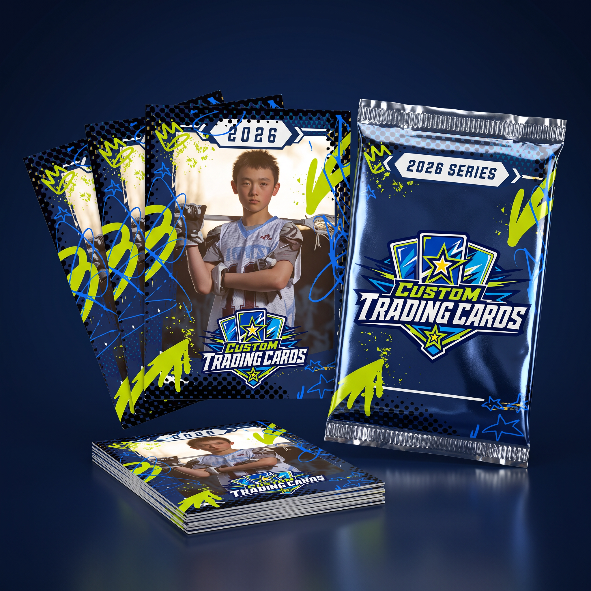 18-card team pack with foil wrapper